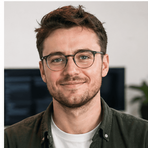 Fictional UK engineer portrait